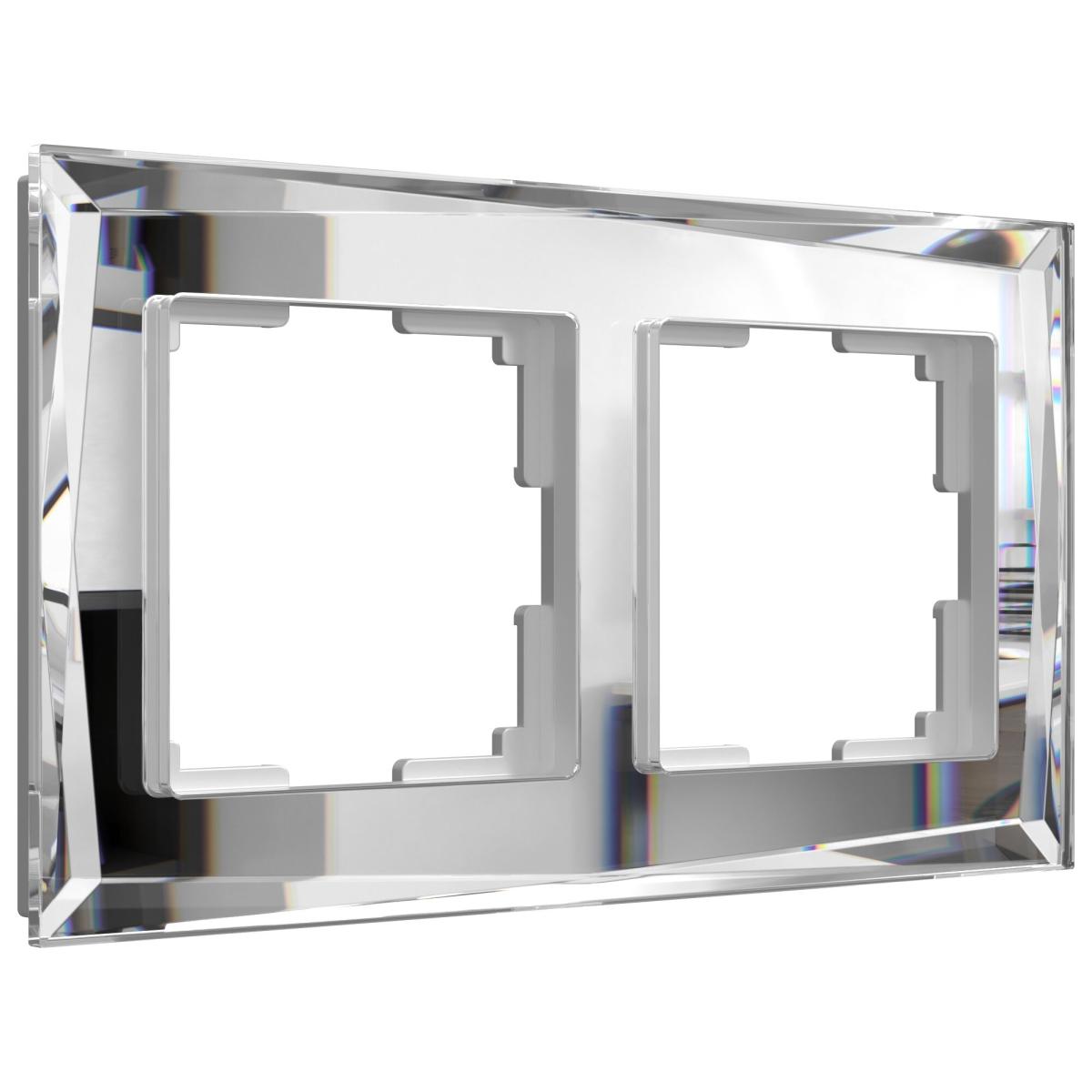 Рамка на 2 поста Werkel Diamant зеркальный W0021220 4690389158827 4690389158827 - магазин электротехники Electroshop