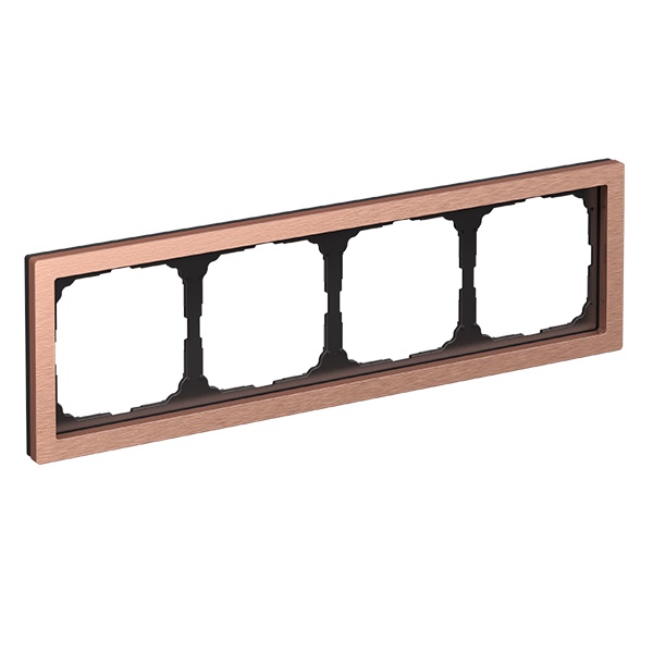 Рамка Systeme Electric ArtGallery Pure 4 поста металл медь GAL312504 GAL312504 - магазин электротехники Electroshop