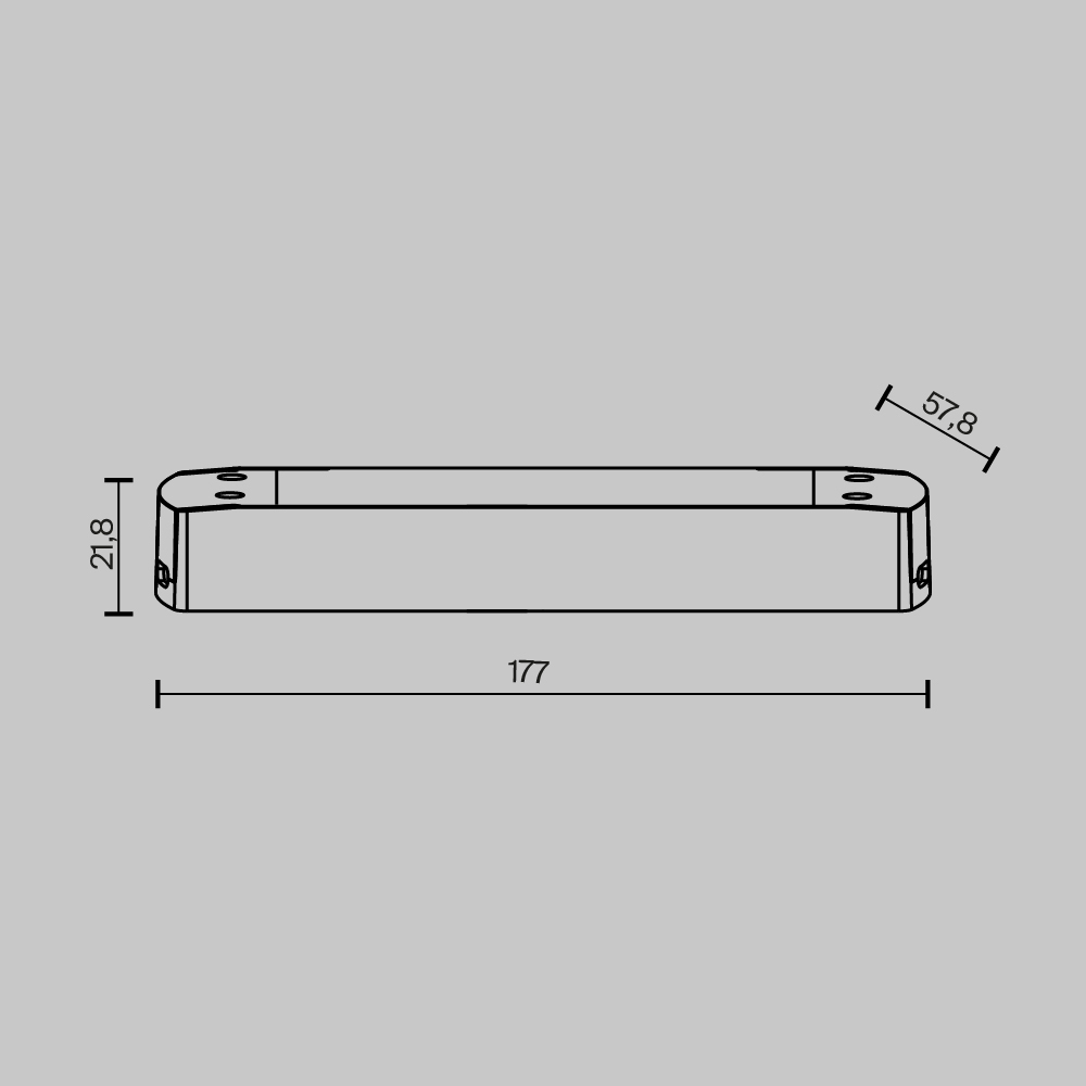 Источник напряжения Maytoni Triac 50Вт DC24В IP20 734006 734006 - магазин электротехники Electroshop