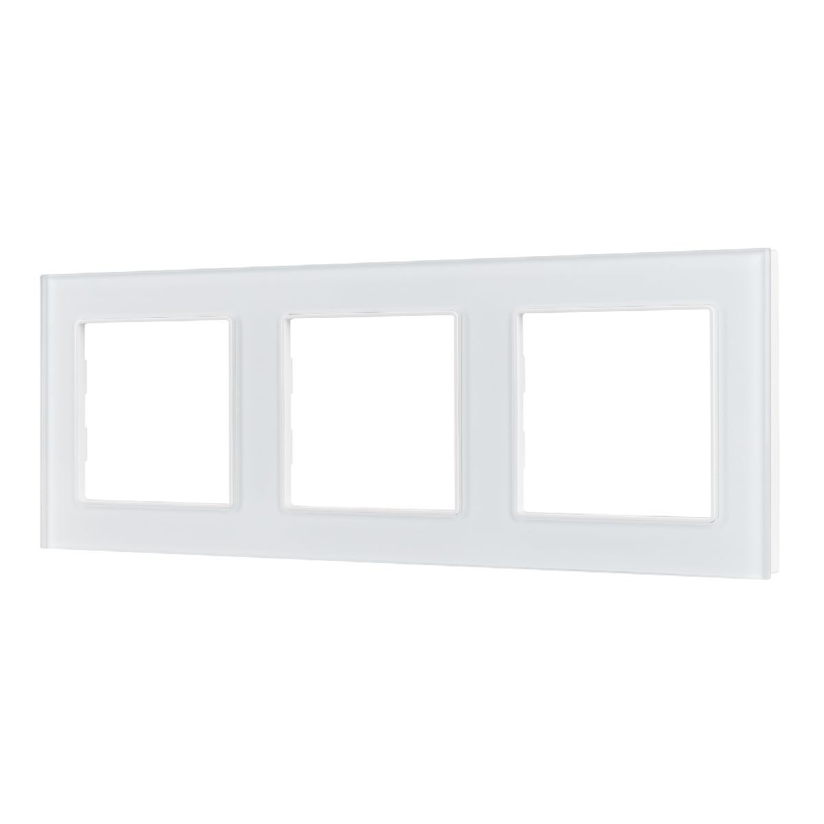 Рамка трехместная Arlight FRM-GLARE-GS-3-WH 043799 043799 - магазин электротехники Electroshop