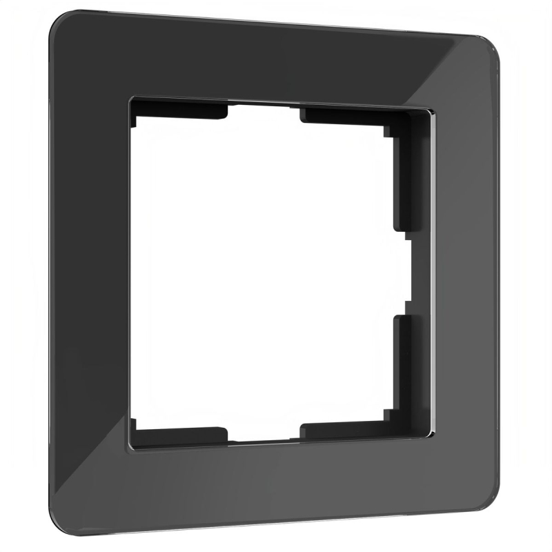 Рамка на 1 пост Werkel Acrylic черный 4690389184826 W0012708 4690389184826 - магазин электротехники Electroshop