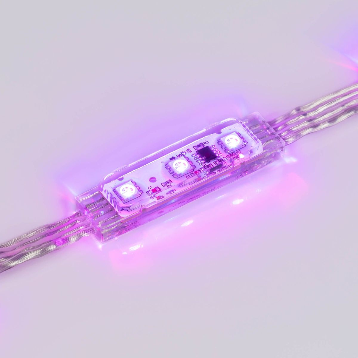 Модуль управляемый Arlight DMX-B3 12V RGB (0.72W, IP68, 140 deg) 036773 036773 - магазин электротехники Electroshop