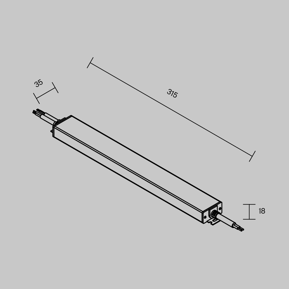 Блок питания Maytoni Led Strip PSL023 24В 100Вт IP 67 822011 822011 - магазин электротехники Electroshop