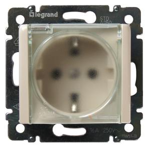 Розетка IP44 с крышкой Legrand Valena с заземлением белая (774220 в индивидуальной упаковке) 695641 695641 - магазин электротехники Electroshop