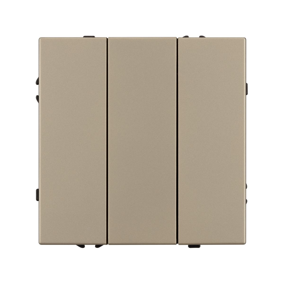 Механизм выключателя трехклавишный непроходной Arlight SWT-NOBE-MK03-SFPL-GD (230V, 10A) (Золотой песок) 061798 061798 - магазин электротехники Electroshop