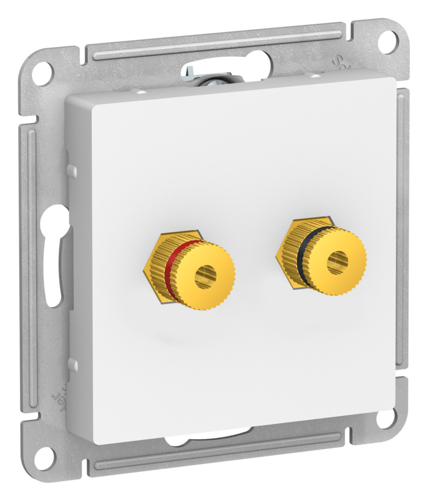 Аудиорозетка двойная AtlasDesign лотос Systeme Electric ATN001387 ATN001387 - магазин электротехники Electroshop