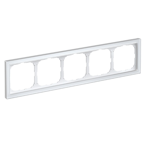 Рамка Systeme Electric ArtGallery Pure 5 постов органическое стекло белый GAL320105 GAL320105 - магазин электротехники Electroshop