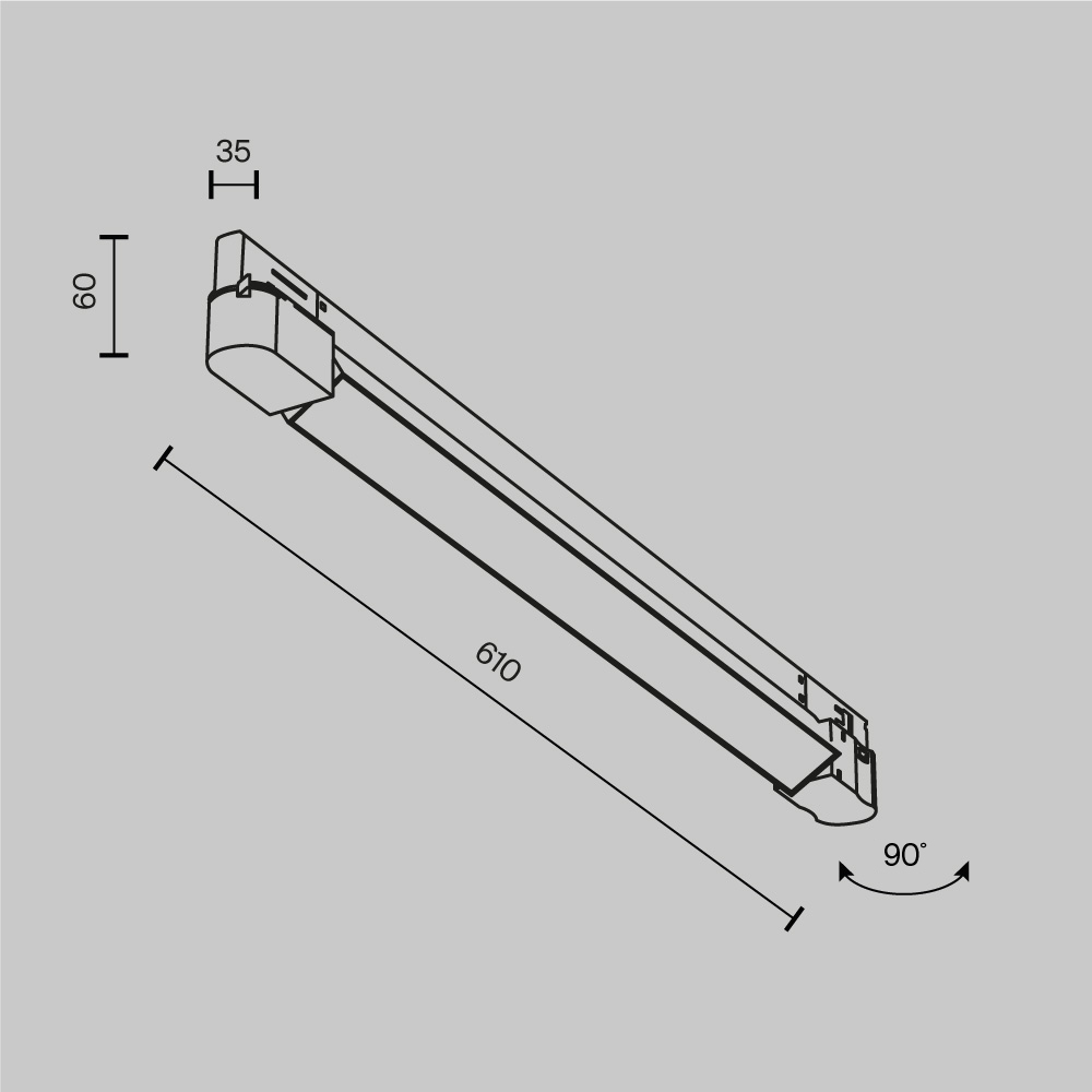 Трековый трехфазный светильник Maytoni Technical Basis TR196-3-20W2.7K-W(N) TR196-3-20W2.7K-W(N) - магазин электротехники Electroshop