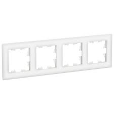 Рамка AtlasDesign Nature 4 поста оргстекло белый Systeme Electric ATN320104 ATN320104 - магазин электротехники Electroshop