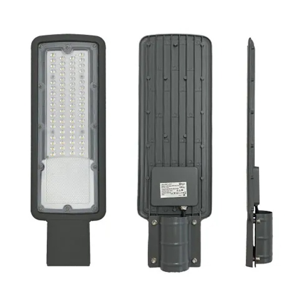 Консольный светодиодный светильник Foton FL-LED Street 50W 6500K 110-240V 5000Lm Grey 400x130x27mm D40mm 612908 612908 - магазин электротехники Electroshop