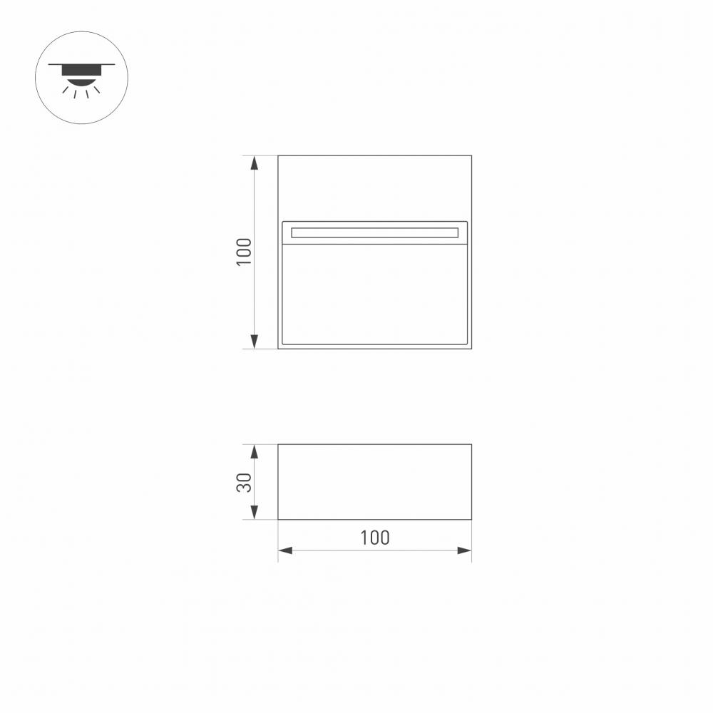 Светильник для ступеней Arlight Trace 029960 029960 - магазин электротехники Electroshop