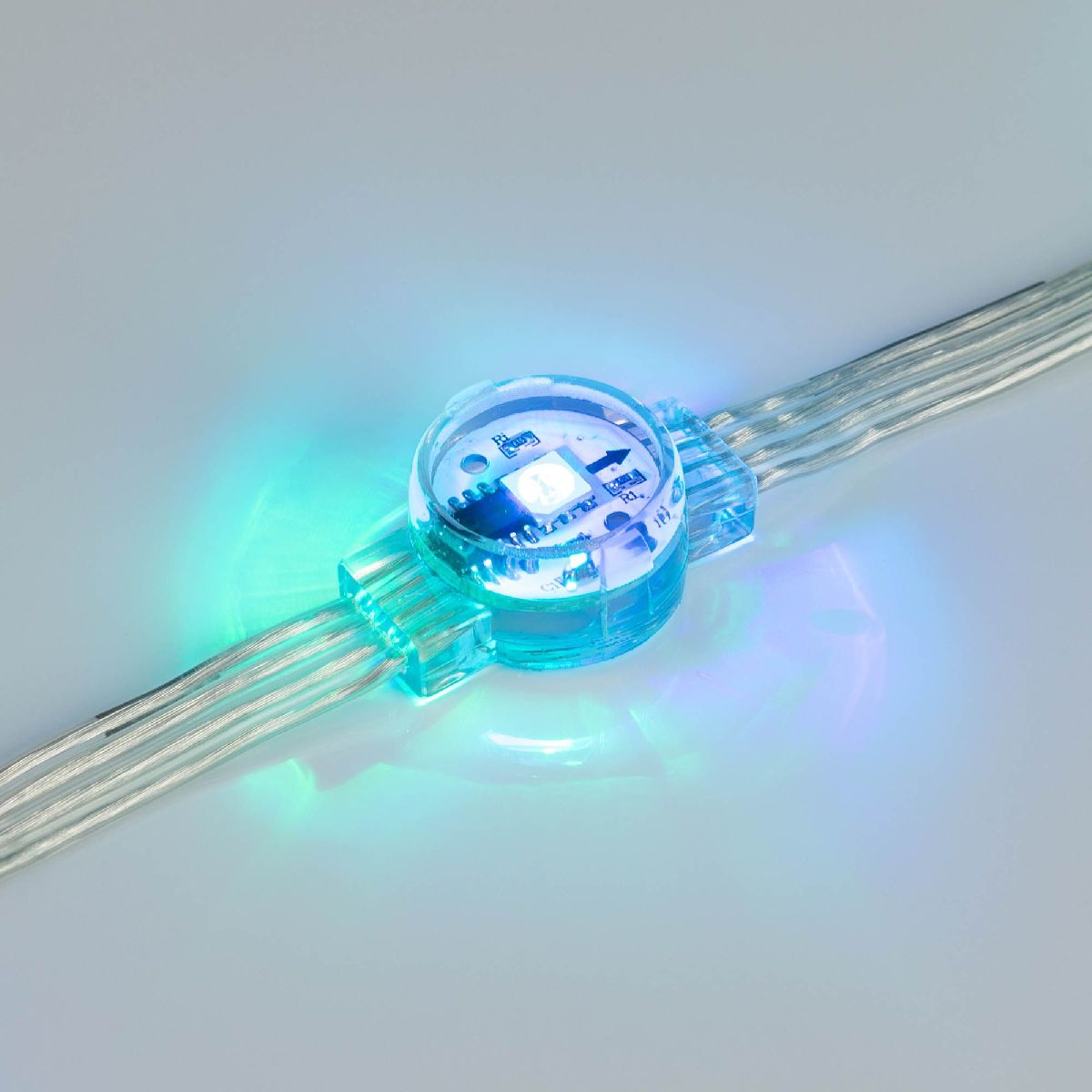 Модуль управляемый Arlight DMX-B1-D20 12V RGB (0.3W, IP68, 120 deg) 036777 036777 - магазин электротехники Electroshop