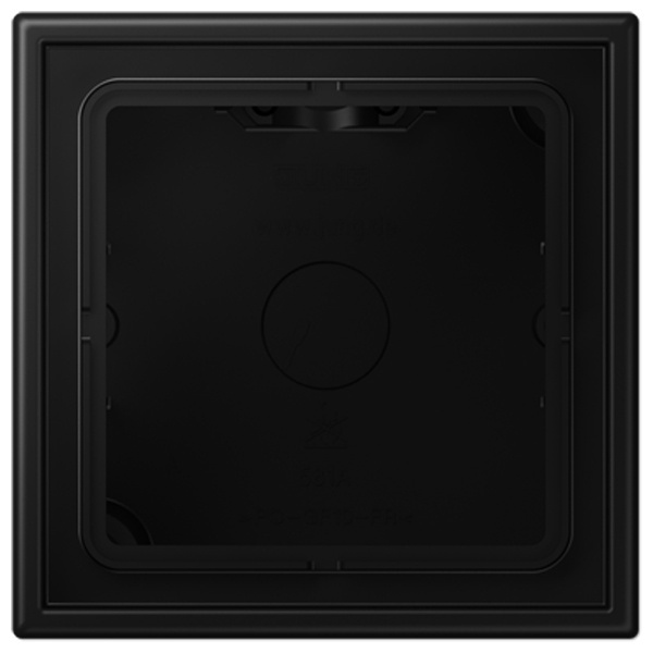 Коробка для накладного монтажа Jung LS 1-ая Черный матовый LS581ASWM LS581ASWM - магазин электротехники Electroshop