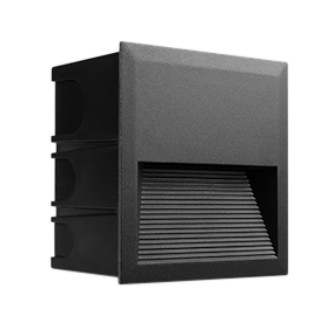 Светильник для ступеней Arlight LTD-RIBONIK-S202x202-8W Day4000 (Черный, 50 deg, 230V) (IP65 Металл) 062927 062927 - магазин электротехники Electroshop