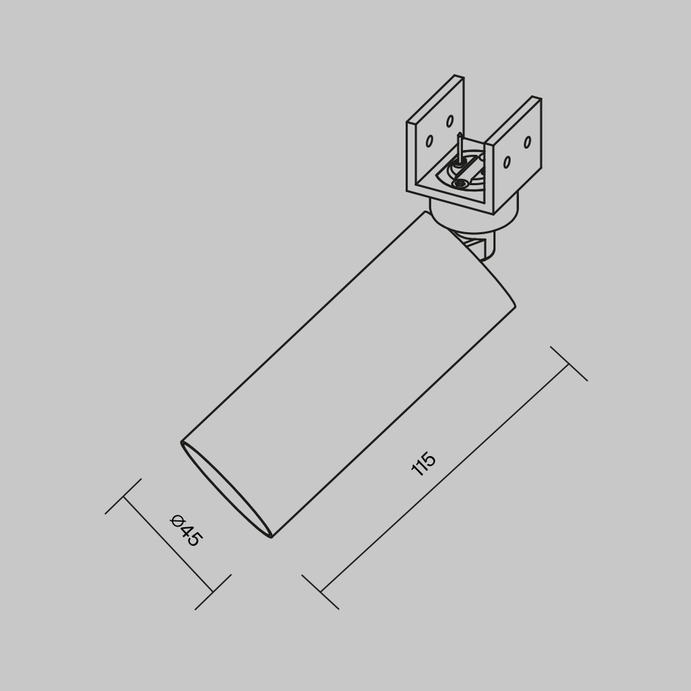 Уличный трековый светильник Maytoni Focus Led Elasity IP O-TR01-1-S-8WW3K O-TR01-1-S-8WW3K - магазин электротехники Electroshop