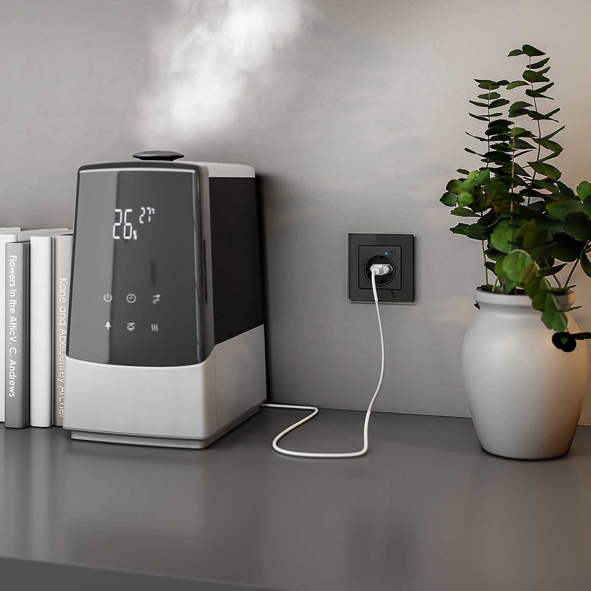 Розетка Wi-Fi Werkel черный матовый W1171608 4690389176098 4690389176098 - магазин электротехники Electroshop