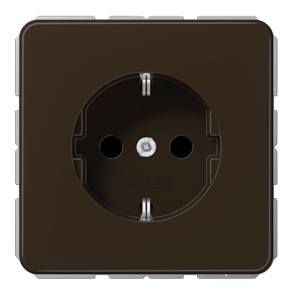 Розетка Jung CD 2Р винтовой зажим Коричневый CD511NBR  CD511NBR - магазин электротехники Electroshop