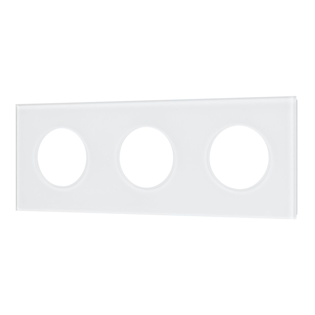 Рамка стеклянная на 3 поста Arlight FRM-GLARE-GC-3-WH 043838 043838 - магазин электротехники Electroshop