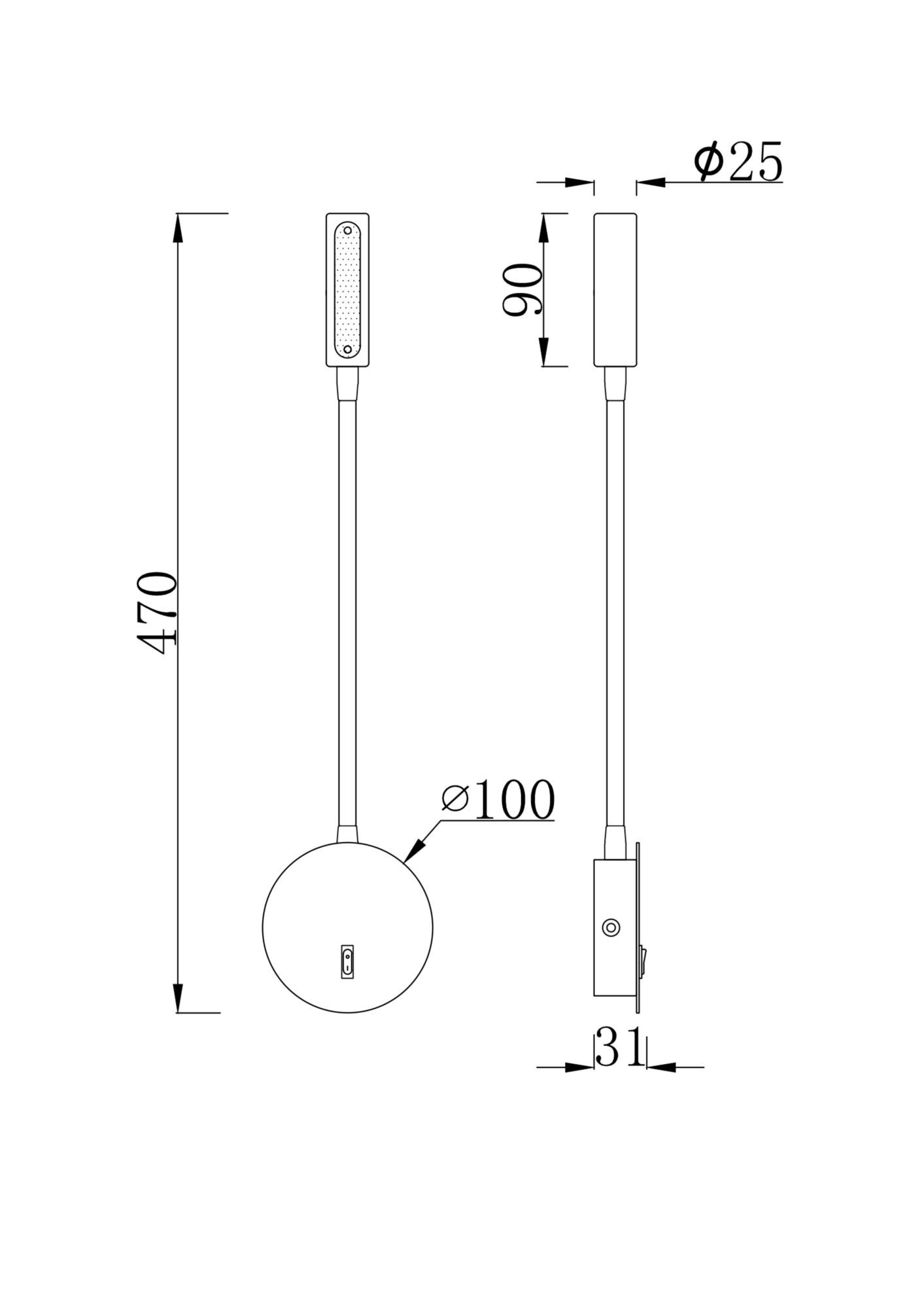 Бра Maytoni Stem C035WL-L3W3K C035WL-L3W3K - магазин электротехники Electroshop