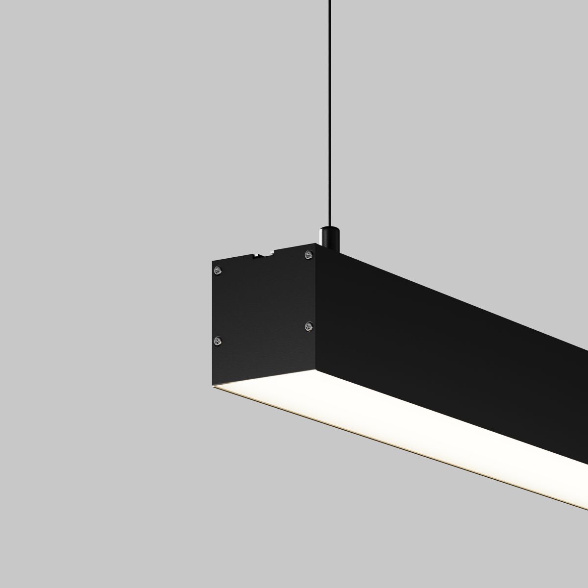 Линейный подвесной светильник Maytoni Technical 4000K 50x50 (Черный, 1 м) LL312028 LL312028 - магазин электротехники Electroshop