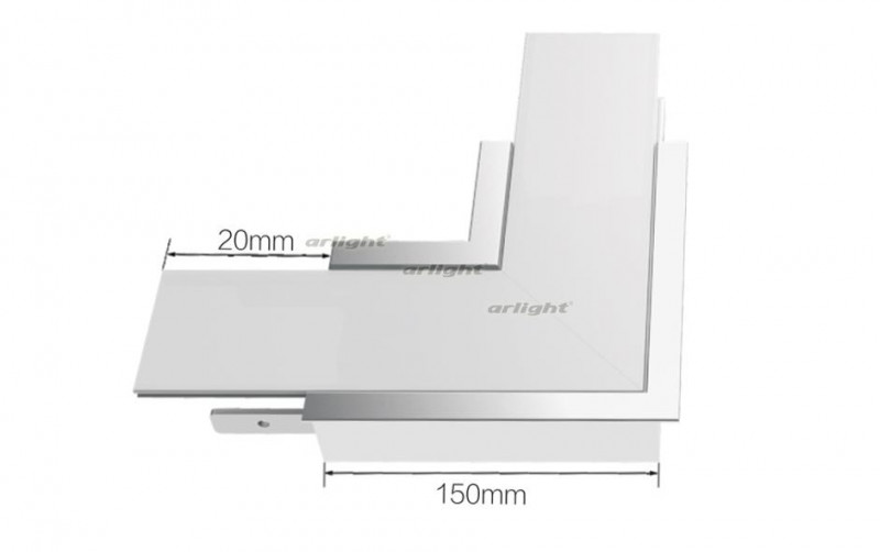 Угол Arlight S2-LINIA94-F-L90 прямой 021282 021282 - магазин электротехники Electroshop