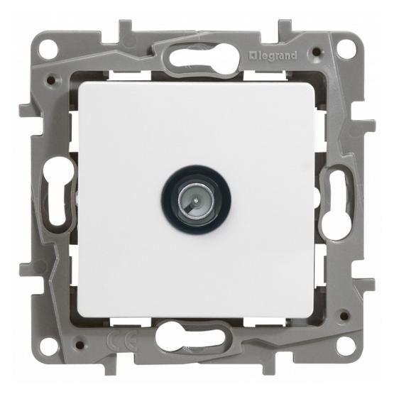 Розетка телевизионная Legrand Etika TV оконечная 15дБ, 5-862мГц, белый 672265 672265 - магазин электротехники Electroshop