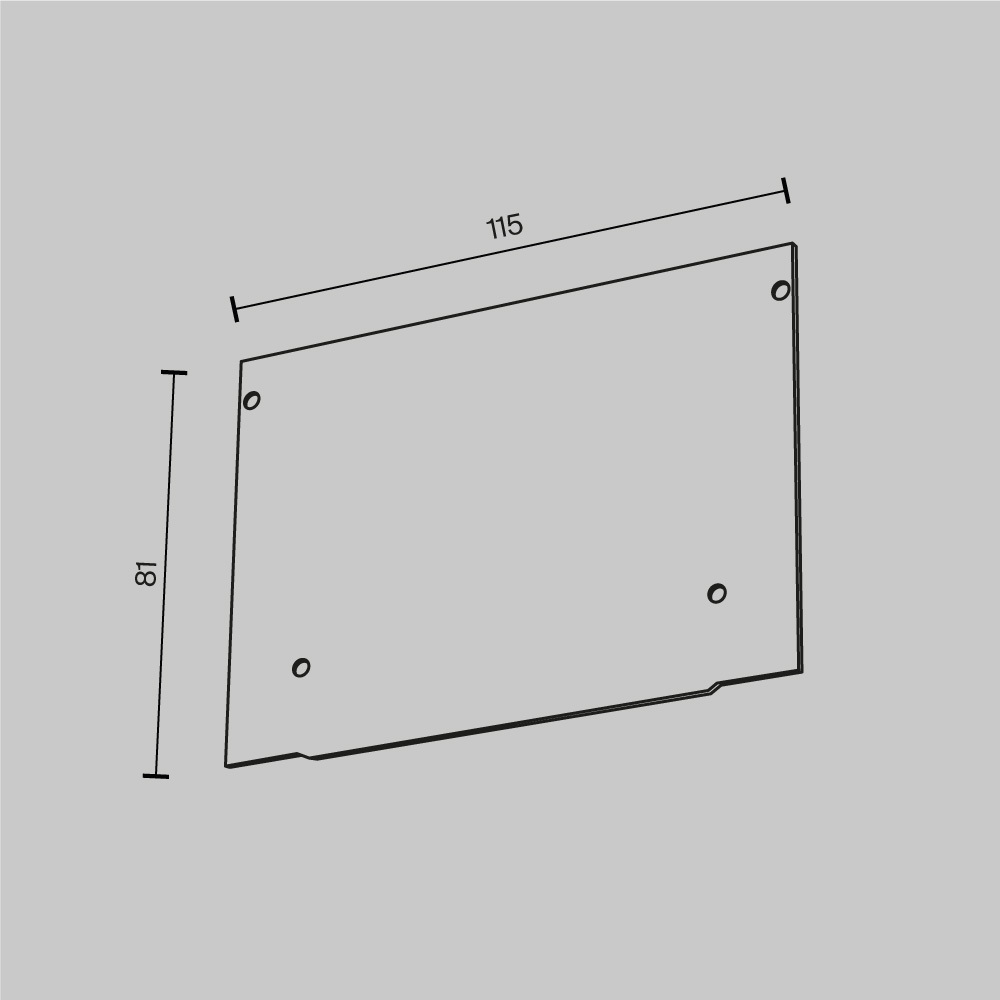 Заглушка декоративная для профиля ALM-11681-PL-W-2M (2 шт.) Maytoni ALM013EC-PL-W ALM013EC-PL-W - магазин электротехники Electroshop