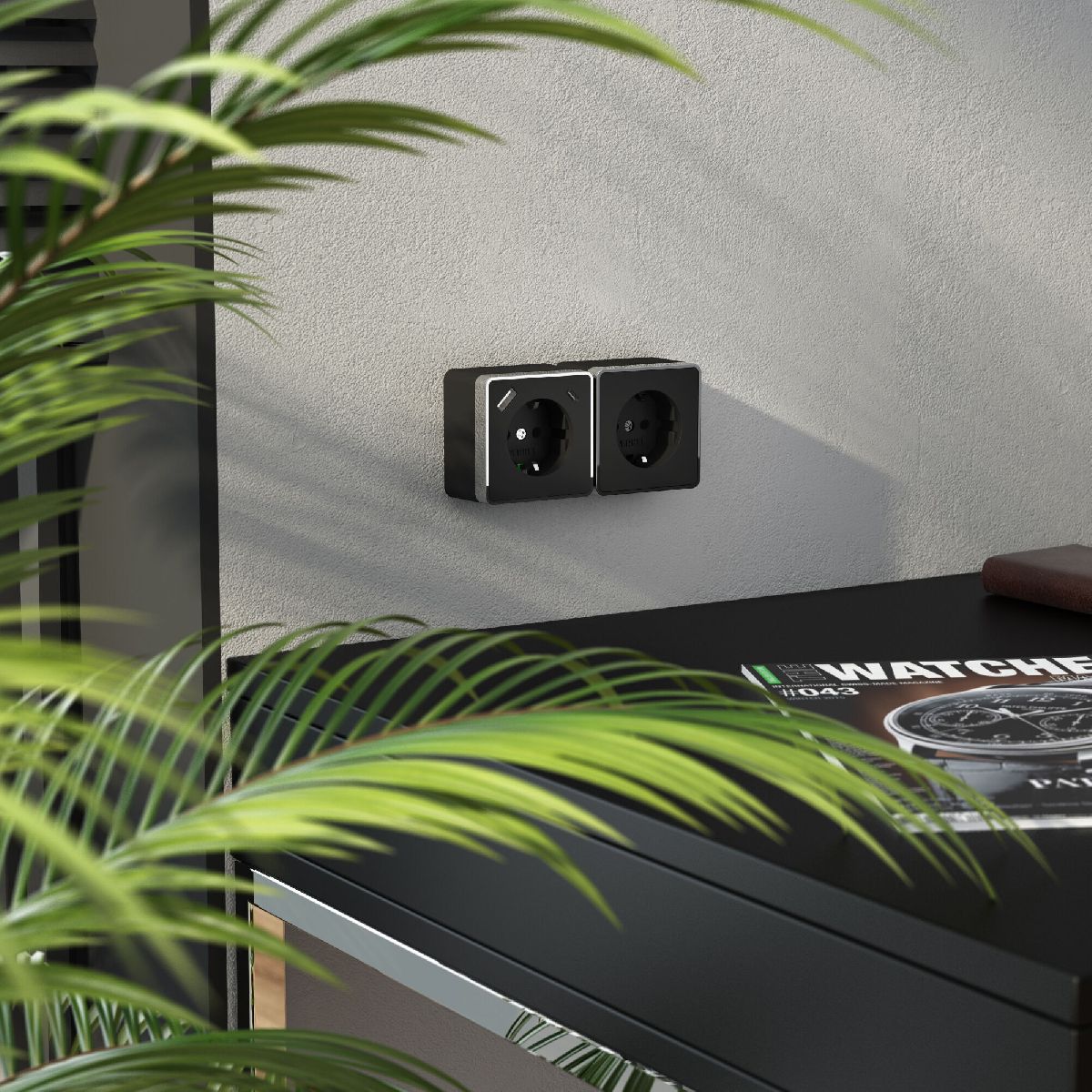 Розетка с заземлением, шторками и USB тип A+C Werkel Gallant W5071735 4690389179655 a057702 4690389179655 - магазин электротехники Electroshop