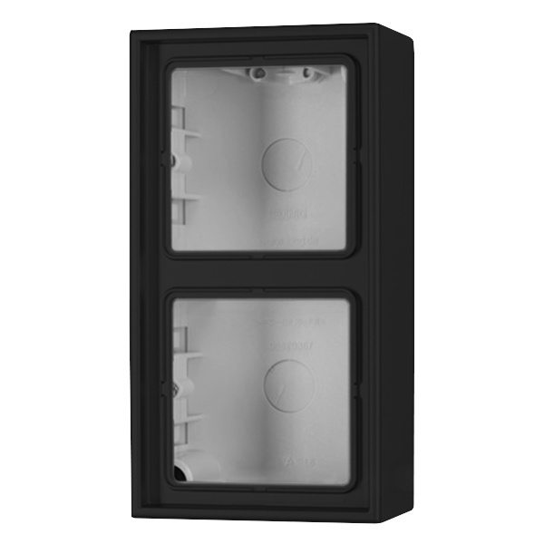 Коробка для накладного монтажа Jung LS 2-ая Черный LS582ASW LS582ASW - магазин электротехники Electroshop