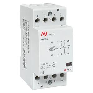Контактор модульный EKF Averes КМ 25А 3NO+1NC 230В AC 2 модуля km-av-2-25-31-230V km-av-2-25-31-230V - магазин электротехники Electroshop