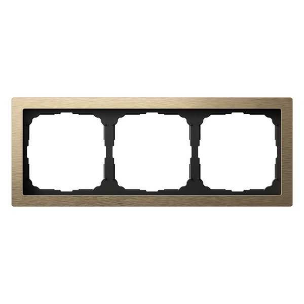 Рамка Systeme Electric ArtGallery Pure 3 поста металл латунь GAL312203 GAL312203 - магазин электротехники Electroshop