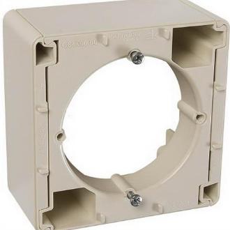 Коробка наружного монтажа Schneider Electric Glossa бежевый GSL000200 GSL000200 - магазин электротехники Electroshop