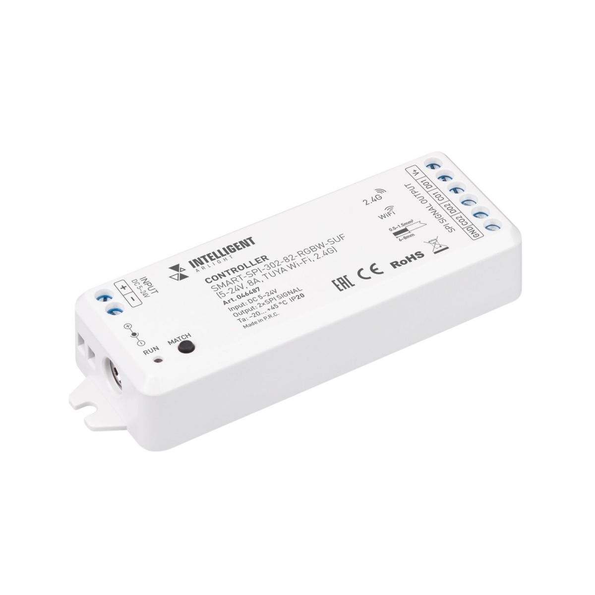 Контроллер Arlight SMART-SPI-302-82-RGBW-SUF (5-24V, 8A, TUYA Wi-Fi, 2.4G) 046487 046487 - магазин электротехники Electroshop