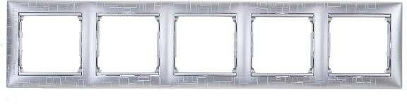 Рамка Legrand Valena 5 постов алюминий модерн 770345 770345 - магазин электротехники Electroshop