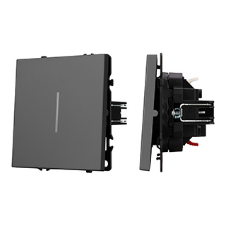 Механизм звонкового выключателя Arlight LED SWT-NOBE-MKR1-SFPL-L-GR (230V, 10A) (Серый базальт) 061736 061736 - магазин электротехники Electroshop