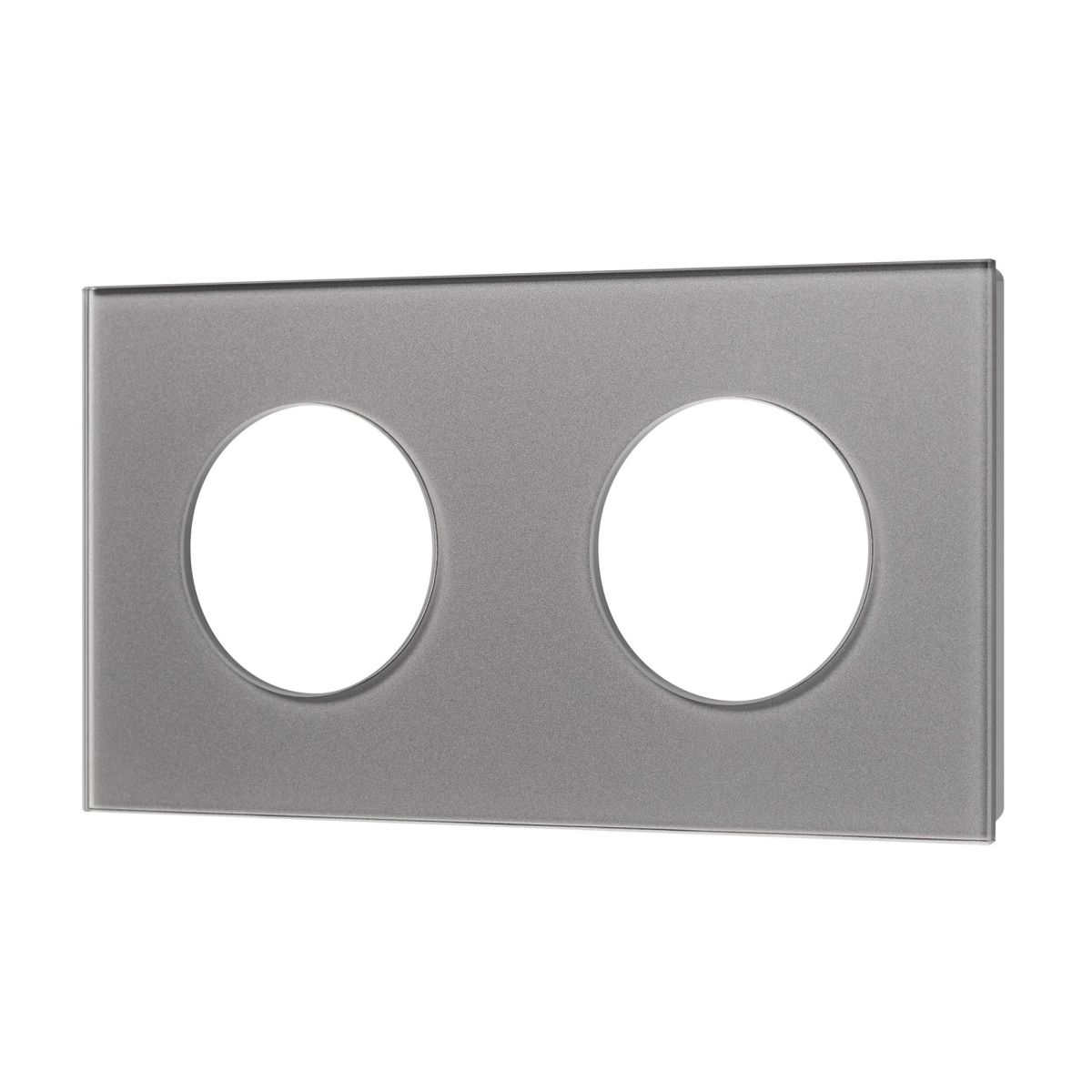 Рамка стеклянная на 2 поста Arlight FRM-GLARE-GC-2-GR 043837 043837 - магазин электротехники Electroshop