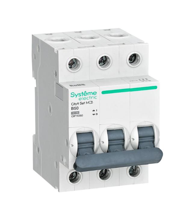 Автоматический выключатель Systeme Electric City9 Set 3П 50А В 6кА 400В (автомат) C9F16350 C9F16350 - магазин электротехники Electroshop
