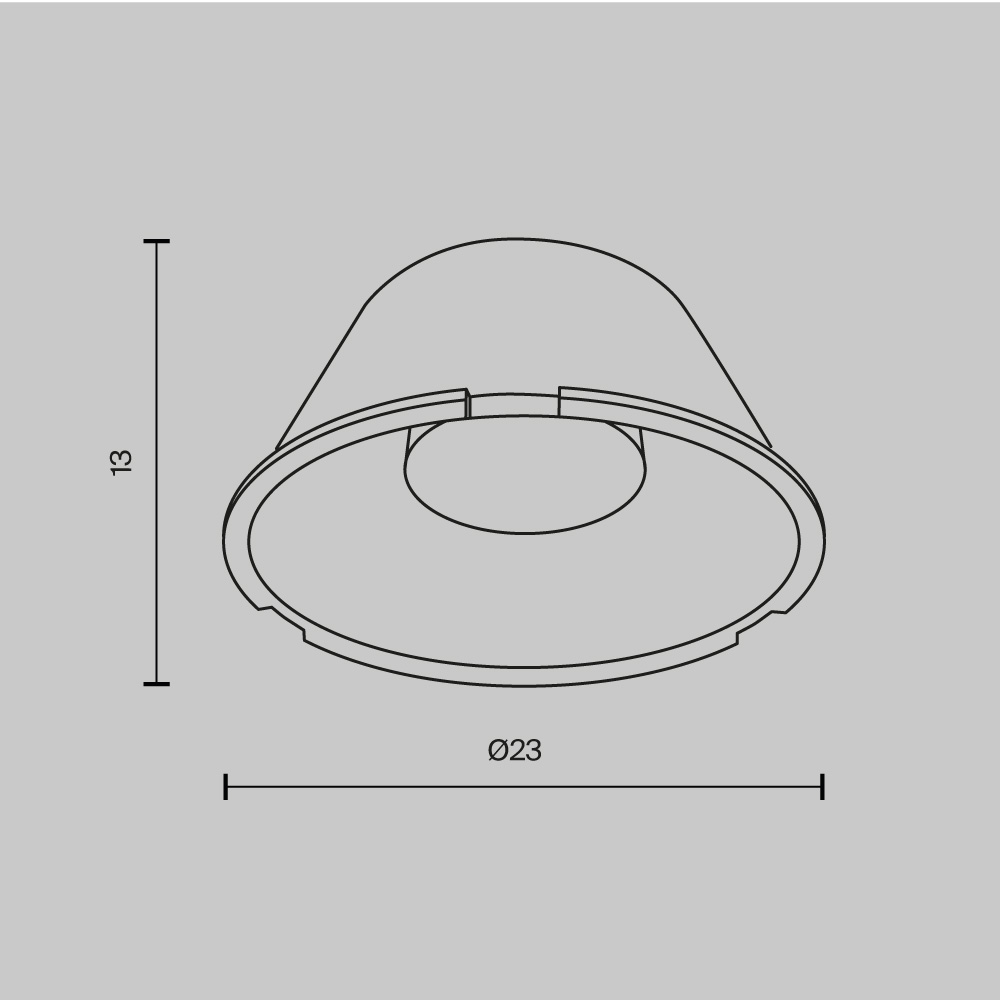 Линза для светильников серии Mini 40° Maytoni Technical LensD25-40 LensD25-40 - магазин электротехники Electroshop