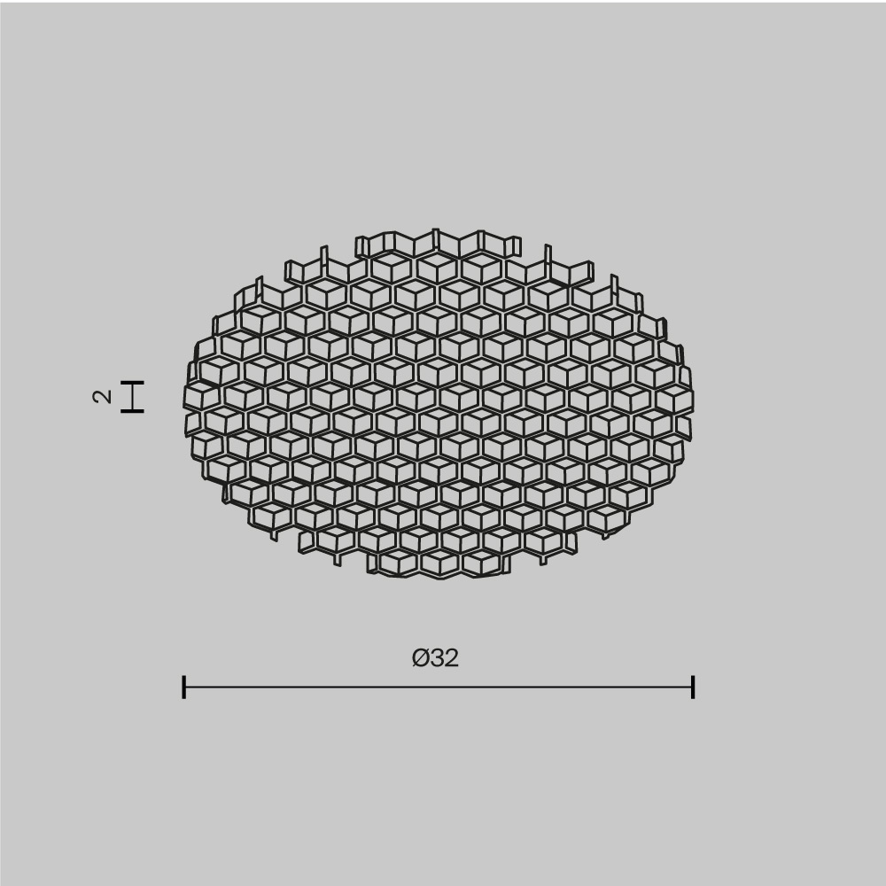 Антибликовый фильтр Maytoni Dip HoneyComb001-D32 HoneyComb001-D32 - магазин электротехники Electroshop