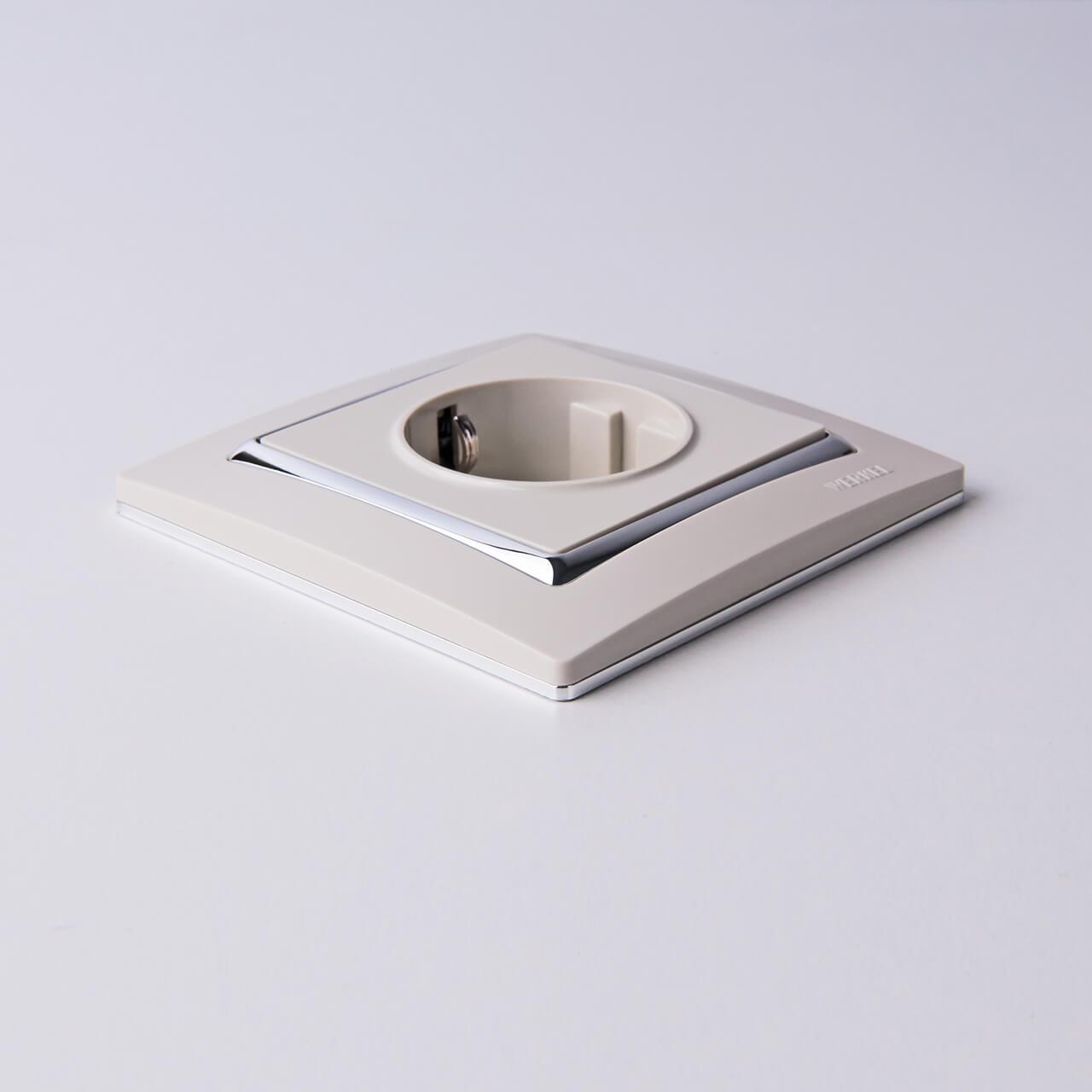 Рамка на 1 пост Werkel Snabb слоновая кость/хром W0011903 4690389160684 4690389160684 - магазин электротехники Electroshop