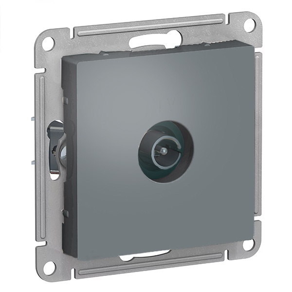 TV розетка простая AtlasDesign грифель Systeme Electric ATN000793 ATN000793 - магазин электротехники Electroshop