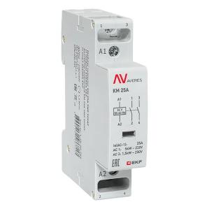 Контактор модульный EKF Averes КМ 25А 2NO 24В AC 1 модуль km-av-1-25-20-24V km-av-1-25-20-24V - магазин электротехники Electroshop