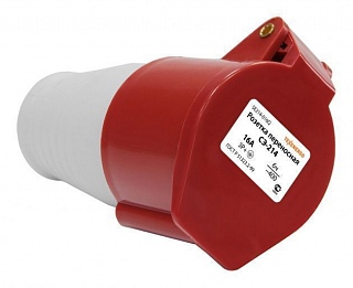 Розетка 214 переносная 3Р+PE 16А 380B IP44 Розетка 214 - магазин электротехники Electroshop