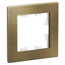 Рамка AtlasDesign Nature 1 пост металл латунь Systeme Electric ATN312201  ATN312201 - магазин электротехники Electroshop