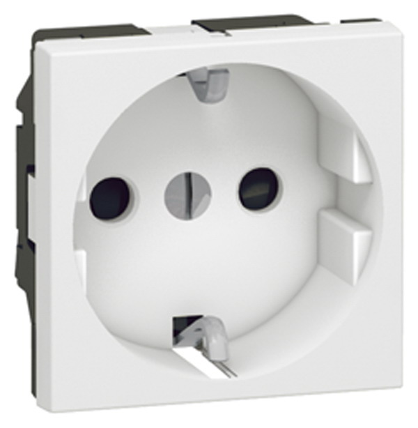Розетка Legrand Mosaic 2К+З без шторок винтовой зажим 2 модуля белая 077210 077210 - магазин электротехники Electroshop
