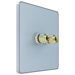 Аудиорозетка двойная Infinity стальное небо Systeme Electric FSE001187 FSE001187 - магазин электротехники Electroshop