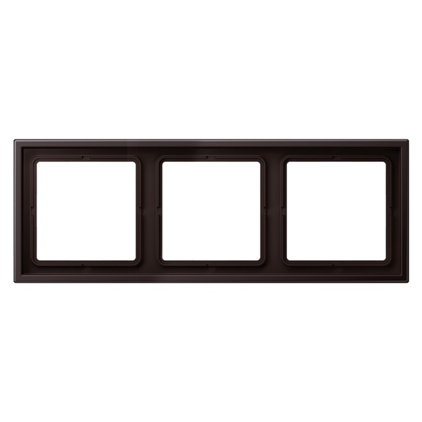 Рамка 3-ая Jung LS-ZERO Dark LSZAL983BFD  LSZAL983BFD - магазин электротехники Electroshop