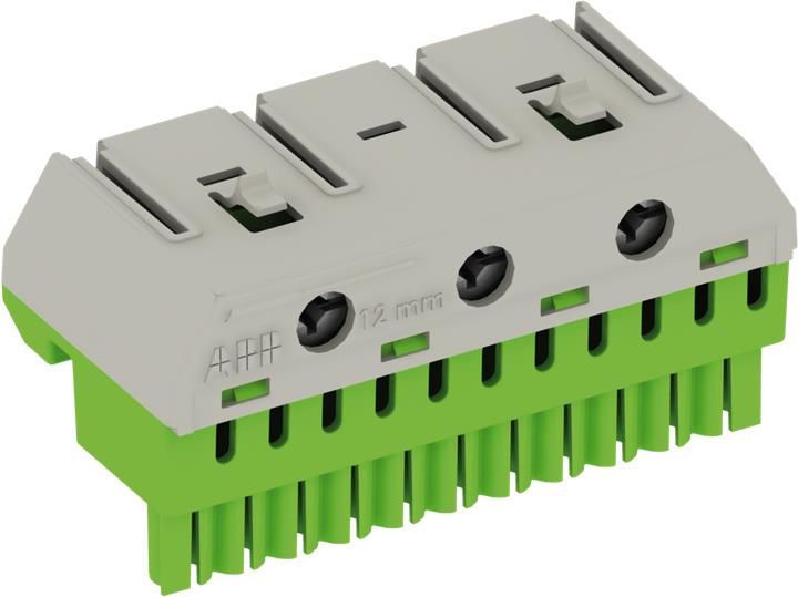 Клеммник самозажимной ABB PE 11x4+3x25мм ZK113G 1SPE007715F9714 1SPE007715F9714 - магазин электротехники Electroshop