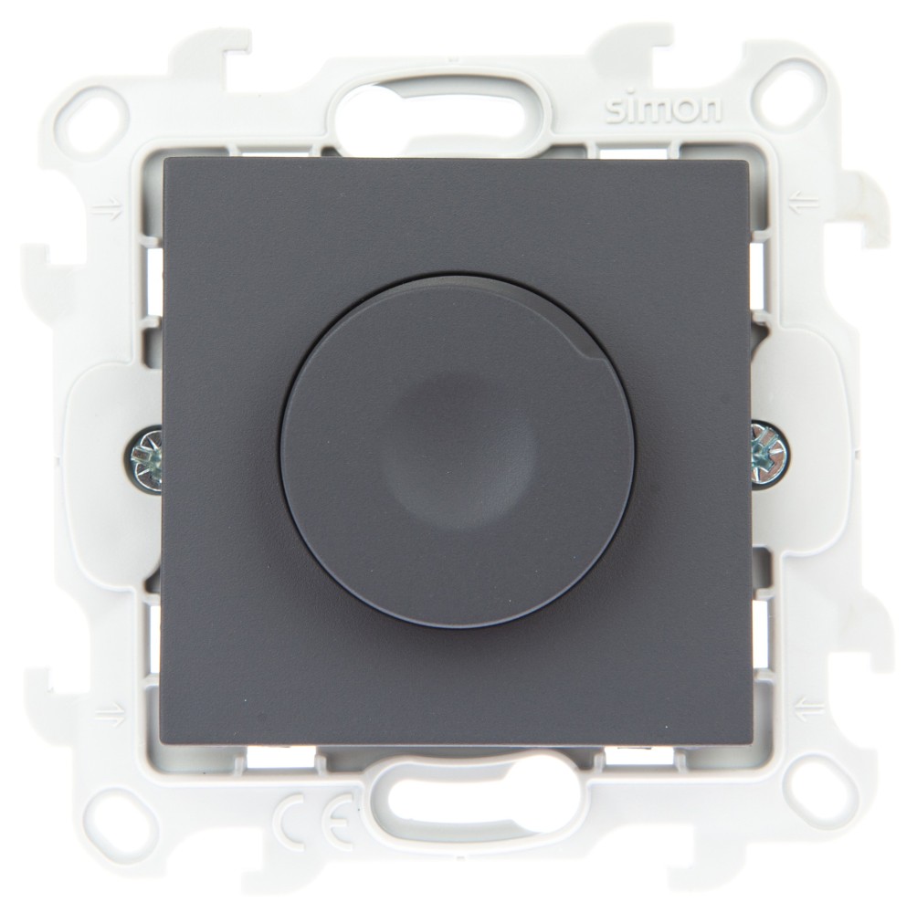 Светорегулятор 450В Simon 24 Harmonie графит 2410313-038 2410313-038 - магазин электротехники Electroshop
