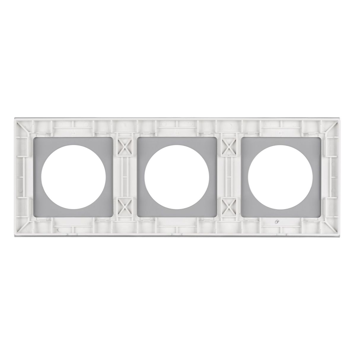 Рамка стеклянная на 3 поста Arlight FRM-GLARE-GC-3-WH 043838 043838 - магазин электротехники Electroshop